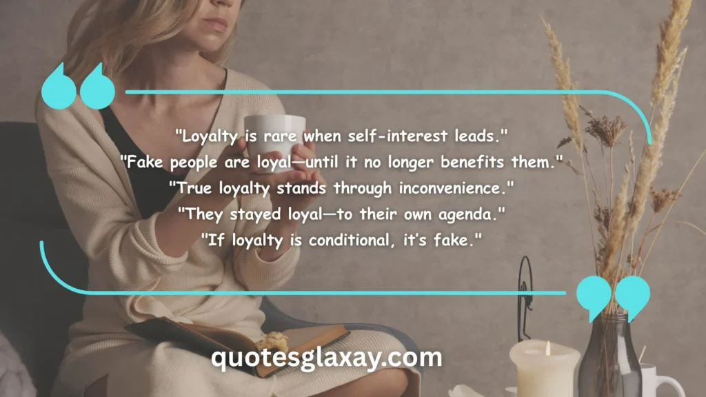 Quotes About Loyalty vs. Self-Interest