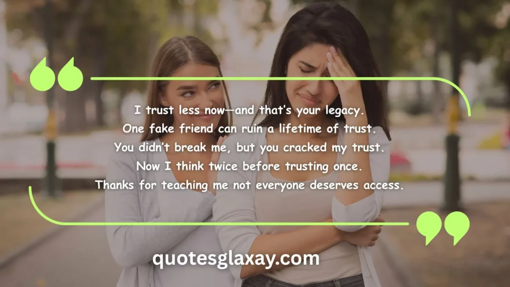 Quotes About Trust Issues from Fake Friends