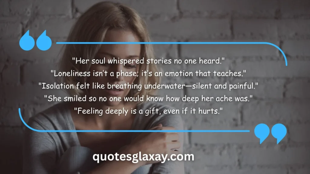 Deep Emotional Girl Quotes About Feeling Lonely