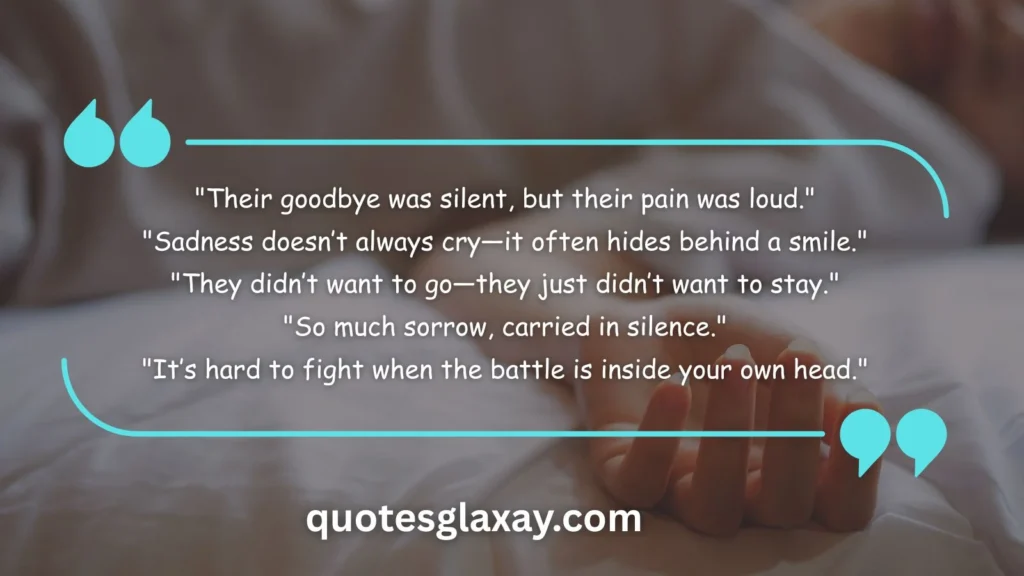 Sad Quotes About Suicide and Despair