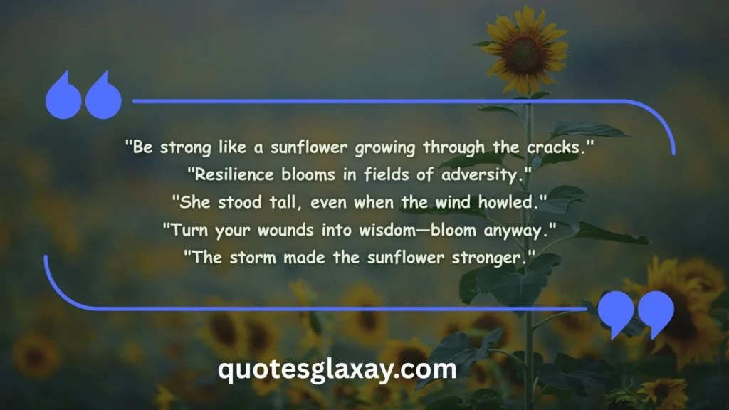 Sunflower Quotes About Strength and Resilience