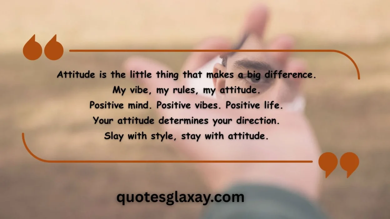 Self Attitude Quotes for Instagram
