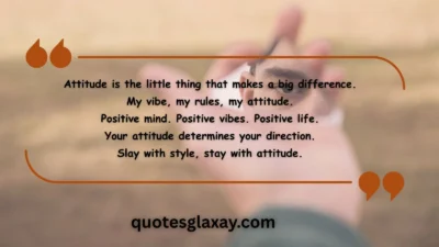 Self Attitude Quotes for Instagram