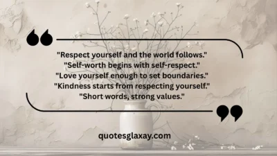 Self-Respect Quotes