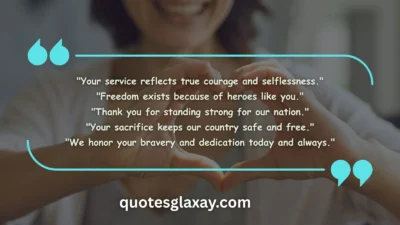 Thank You for Serving Our Country Quotes